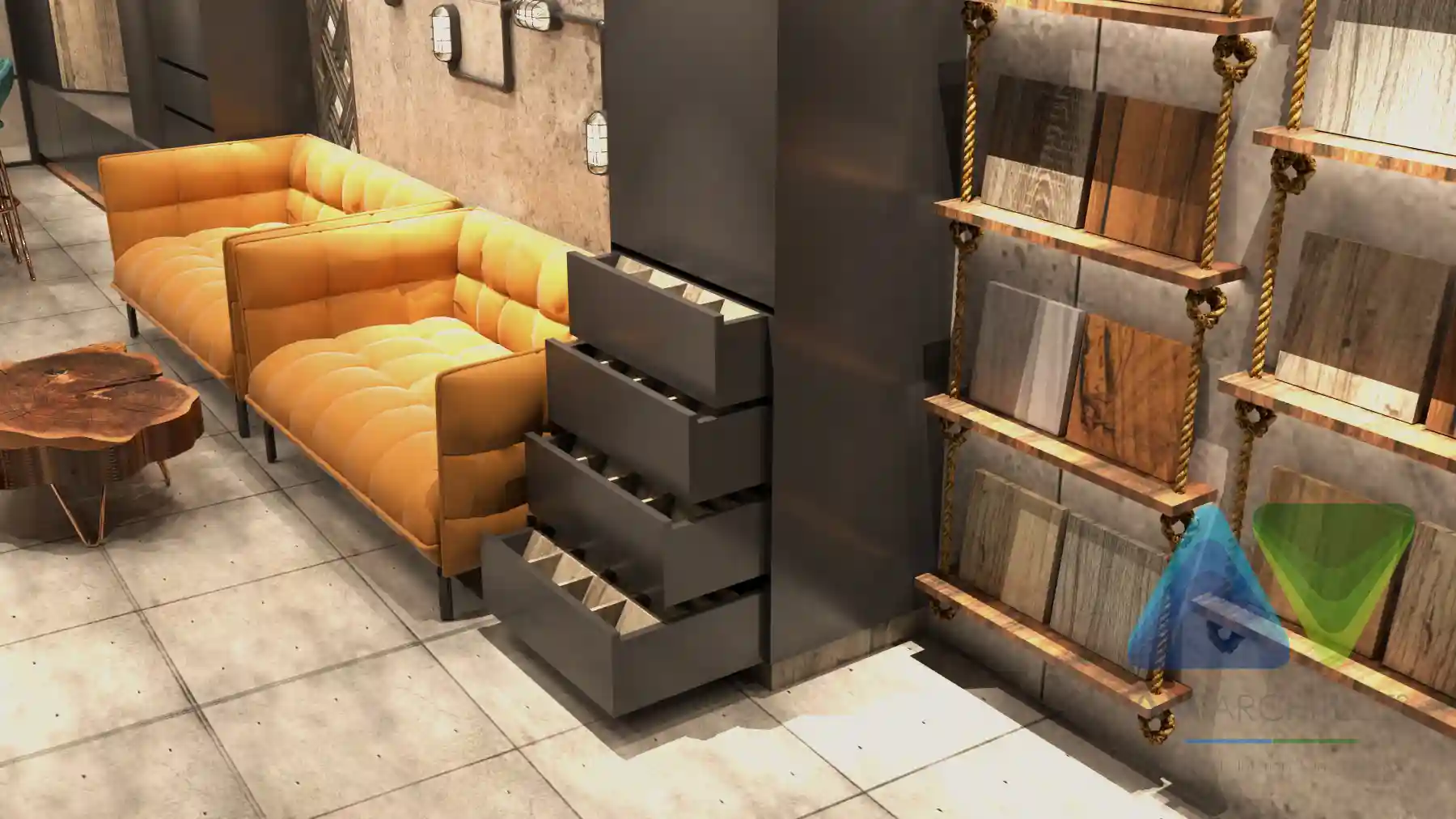 Veneer Commercial Interior Project | AV Architects
